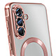 Avis Avizar Coque pour Galaxy A56 Compatible MagSafe avec Contour Chromé Rose