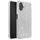 Avizar Coque pour Galaxy A07 Conception Bi-Matière et Finition Pailletée Argent Structure bi-matière alliant rigidité extérieure et souplesse intérieure pour une absorption efficace des chocs