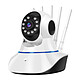 MAXEXCELL Caméra de Surveillance Intérieure Full HD 1080p Wi-Fi avec Vision Nocturne Blanc Rotation motorisée 355° et inclinaison 90° offrant une couverture étendue sans angle mort, idéale pour surveiller toute une pièce