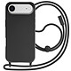 Avizar Coque pour iPhone Air en Silicone Soft Touch avec Cordon Tour de Cou Ajustable - Protection renforcée contre les chutes les frottements et les rayures