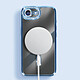 Avizar Coque pour iPhone 16e Compatible MagSafe avec Contour Strassé Bleu pas cher
