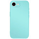 Avizar Coque pour iPhone 16e Soft-Touch en Silicone Série Fast Cover Turquoise Silicone semi-rigide alliant souplesse et solidité pour une protection efficace