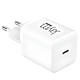 Jaym Chargeur Secteur USB-C 45W Power Delivery Ultra-Compact GaN Blanc Charge rapide jusqu'à 45W grâce à la technologie Power Delivery et PPS, idéale pour smartphones, tablettes et ordinateurs compatibles
