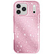 Avizar Coque pour iPhone 17 Pro Max Conception Bi-Matière et Finition Pailletée Rose - Structure bi-matière alliant rigidité extérieure et souplesse intérieure pour une absorption efficace des chocs