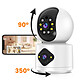 Acheter MAXEXCELL Caméra de Surveillance Intérieure Full HD 1080p Motorisée Connectée Wi-Fi Blanc / Noir