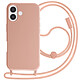 Avizar Coque pour iPhone 17 en Silicone Soft Touch avec Cordon Tour de Cou Ajustable Protection renforcée contre les chutes les frottements et les rayures