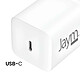 Acheter Jaym Chargeur Secteur USB-C 45W Power Delivery Ultra-Compact GaN Blanc