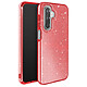 Avizar Coque pour Galaxy A17 Conception Bi-Matière et Finition Pailletée Rouge - Structure bi-matière alliant rigidité extérieure et souplesse intérieure pour une absorption efficace des chocs
