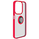 Avizar Coque pour Redmi 15C avec Support Anneau et Fixation Magnétique Rouge - Coque renforcée aux quatre coins pour mieux absorber les chocs en cas de chute accidentelle