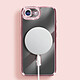 Avizar Coque pour iPhone 16e Compatible MagSafe avec Contour Strassé Rose pas cher