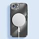 Avizar Coque pour iPhone 16e Compatible MagSafe avec Contour Strassé Noir pas cher