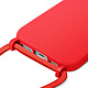 Avis Avizar Coque pour iPhone 17 en Silicone Soft Touch avec Cordon Tour de Cou Ajustable