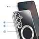 Acheter Avizar Coque pour Galaxy S25 FE MagSafe Souple Antichocs avec Contour Chromé Argent