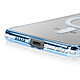 Acheter Avizar Coque pour Galaxy S25 Edge Compatible MagSafe avec Contour Strassé Bleu clair