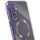 Avis Avizar Coque pour Galaxy A17 Compatible MagSafe avec Contour Chromé Violet