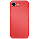 Avizar Coque pour iPhone 16e Soft-Touch en Silicone Série Fast Cover Rouge - Silicone semi-rigide alliant souplesse et solidité pour une protection efficace