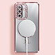 Avizar Coque pour Galaxy A17 Compatible MagSafe avec Contour Strassé Rose pas cher