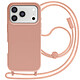 Avizar Coque pour iPhone 17 Pro Série Soft Touch avec Cordon Tour de Cou Cordon ajustable en nylon tressé pour un port autour du cou ou en bandoulière