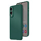 Avizar Coque pour Galaxy S25 Edge Soft-Touch en Silicone Semi-Rigide Vert pas cher