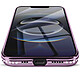 Acheter Avizar Coque pour iPhone 16e Compatible MagSafe avec Contour Strassé Violet