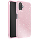 Avizar Coque pour Galaxy A07 Conception Bi-Matière et Finition Pailletée Rose - Structure bi-matière alliant rigidité extérieure et souplesse intérieure pour une absorption efficace des chocs