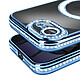 Avis Avizar Coque pour iPhone 16e Compatible MagSafe avec Contour Strassé Bleu