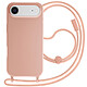 Avizar Coque pour iPhone Air en Silicone Soft Touch avec Cordon Tour de Cou Ajustable Protection renforcée contre les chutes les frottements et les rayures