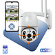 Acheter MAXEXCELL Caméra de Surveillance Extérieure 5MP Motorisée Connectée Wi-Fi Blanc