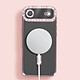Avizar Coque pour iPhone Air Compatible MagSafe avec Contour Strassé Rose champagne pas cher
