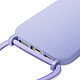 Avis Avizar Coque pour iPhone 17 en Silicone Soft Touch avec Cordon Tour de Cou Ajustable