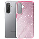 Avizar Coque pour Galaxy A17 Conception Bi-Matière et Finition Pailletée Rose pas cher