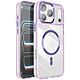 Avizar Coque pour iPhone 17 Pro Max Collection Cristal Color Compatible MagSafe - Structure hybride avec dos rigide et bords souples anti-choc