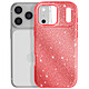 Acheter Avizar Coque pour iPhone 17 Pro Conception Bi-Matière et Finition Pailletée Rouge