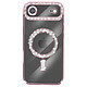 Avizar Coque pour iPhone Air Compatible MagSafe avec Contour Strassé Rose champagne Contour strassé raffiné pour une coque élégante et brillante