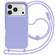 Avizar Coque pour iPhone 17 Pro Série Soft Touch avec Cordon Tour de Cou - Protection antichoc contre les impacts du quotidien et les rayures