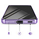 Avizar Coque pour Galaxy S25 FE MagSafe Souple Antichocs avec Contour Chromé Violet pas cher