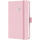 SIGEL Agenda de poche Jolie Feel 2026, textile, A6, rose Agenda de poche