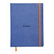 CLAIREFONTAINE RHODIARAMA Carnet souple SAPHIR 19x25cm ligné 160p papier ivoire 90g fermeture élastique Carnet