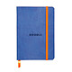 CLAIREFONTAINE RHODIARAMA Carnet souple SAPHIR 10,5x14,8cm ligné 144p papier 90g fermeture élastique Carnet