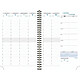 EXACOMPTA Recharge agenda de bureau Visuel Horizons 20S spiralé 15 x 21 cm Semainier Agenda civile