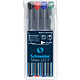 SCHNEIDER Marqueur universel Maxx 222 Pointe Fine Permanent Pochette 4 assorti Marqueur permanent