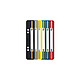 LEITZ Fixe-documents, 35 x 158 mm, carton en couleur, bleu Languette de classement