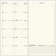 EXACOMPTA Recharge agenda Espace 17 9x17,5 cm reliure brochée cousue Janvier à Décembre Agenda de poche