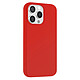 Moxie Coque Antichoc Premium pour iPhone 15 Pro Collection Color Skin en TPU Rouge Coque antichoc pour iPhone 15 Pro conçue en TPU souple pour absorber efficacement les chocs