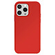 Moxie Coque Antichoc Premium pour iPhone 15 Pro Max Collection Color Skin en TPU Rouge Coque antichoc pour iPhone 15 Pro Max conçue en TPU souple pour absorber efficacement les chocs