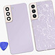 Acheter Clappio Cache Batterie de Remplacement pour Galaxy S22 avec Adhésif Intégré Violet