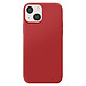 Moxie Coque pour iPhone 13 mini Premium Collection Color Skin en TPU Antichoc Rouge Cette coque rouge présente une structure en matériau souple couvrant le cadre et le dos de votre iPhone 13 mini