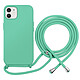 Moxie Coque pour iPhone 12 / 12 Pro en TPU Premium Color Lace avec Cordon Tour de Cou Turquoise Cette coque turquoise pour iPhone 12 / 12 Pro appartient à la collection Premium Color Lace et présente une finition uniforme au rendu soigné