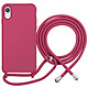 Moxie Coque pour iPhone XR en TPU Premium Color Lace avec Cordon Tour de Cou Bordeaux Cette coque bordeaux pour iPhone XR appartient à la collection Premium Color Lace et présente une finition uniforme au rendu soigné