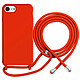 Moxie Coque pour iPhone 7 / 8 en TPU Premium Color Lace avec Cordon Tour de Cou Rouge Cette coque rouge pour iPhone 7 / 8 appartient à la collection Premium Color Lace et présente une finition uniforme au rendu soigné